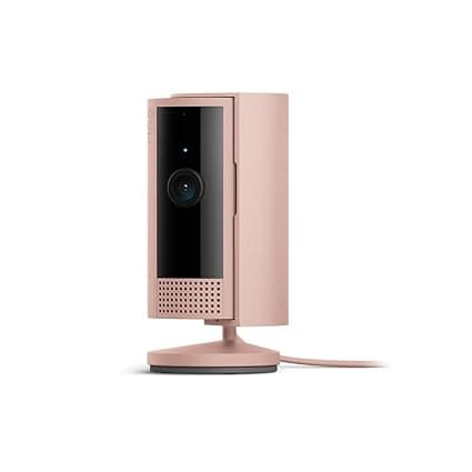 Cámara Ring Indoor (modelo más reciente) – Rosa, Seguridad para el hogar o negocio con video HD 1080p